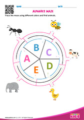 Alphabet Animals Maze